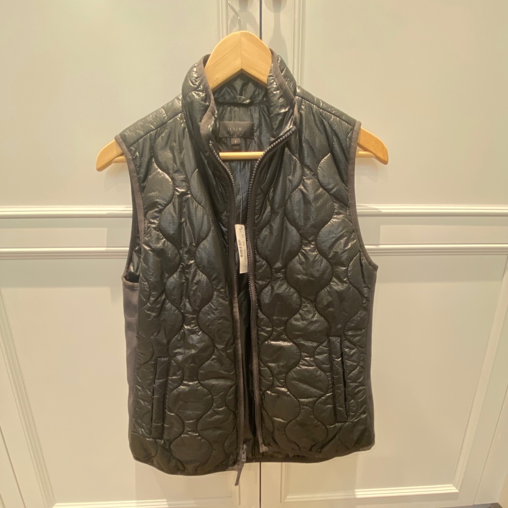 J. Crew puffer vest with tag